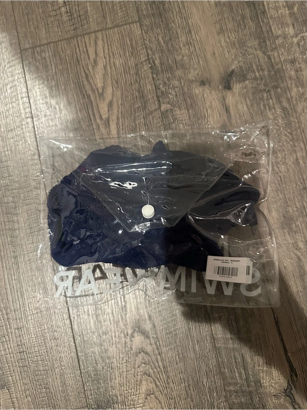 Monday Swimwear Navy Crinkle Honolulu Top and Byron Bottom